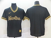 Marlins Blank Black Gold Nike Cooperstown Collection Legend V Neck Jersey,baseball caps,new era cap wholesale,wholesale hats